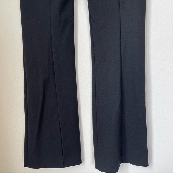 & Other Stories Black Pull On Bootcut Flare Slit Legging Pants Size 4 - Picture 5 of 12